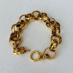 JCREW gold link bracelet